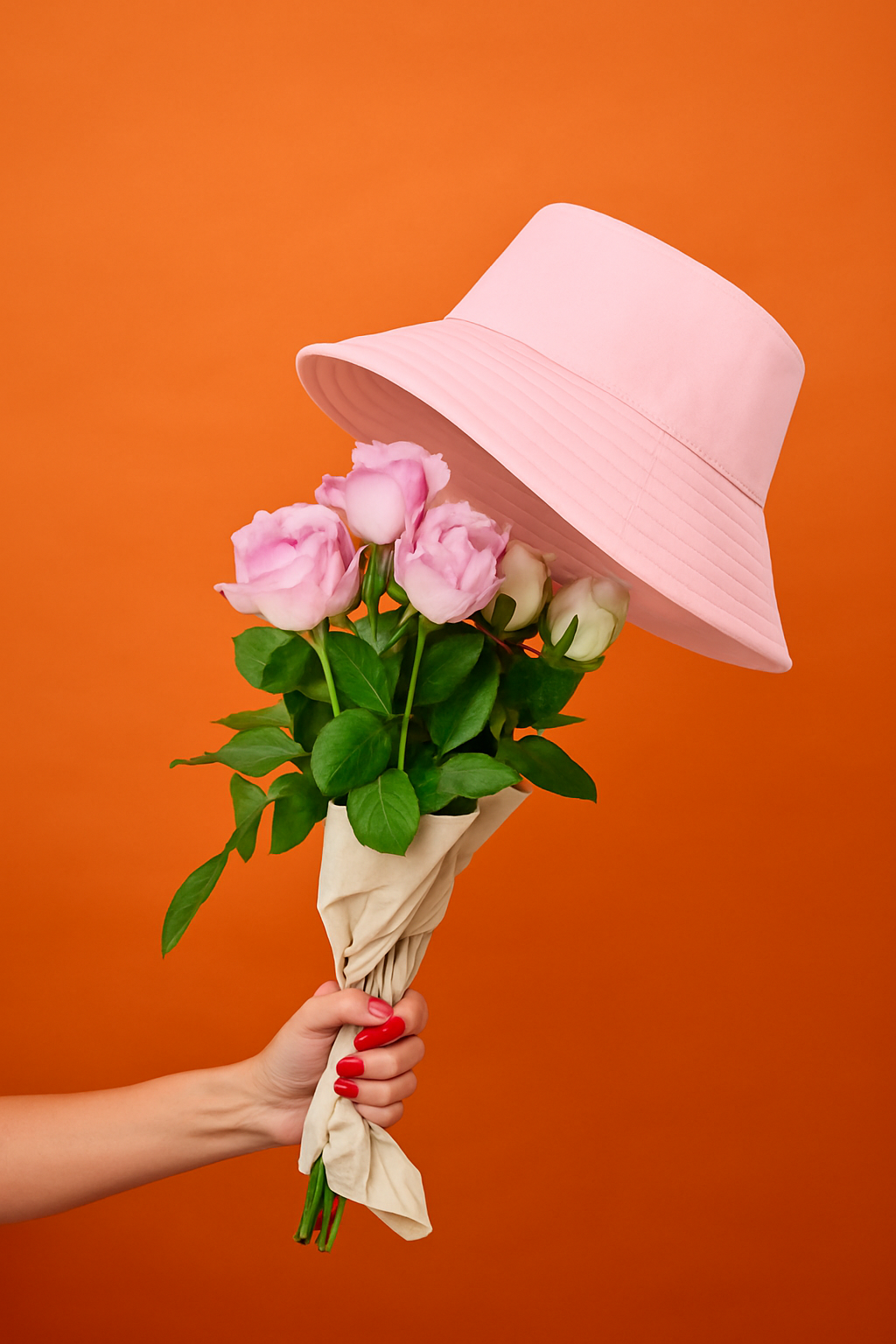 silk-lined bucket hat - wide brim