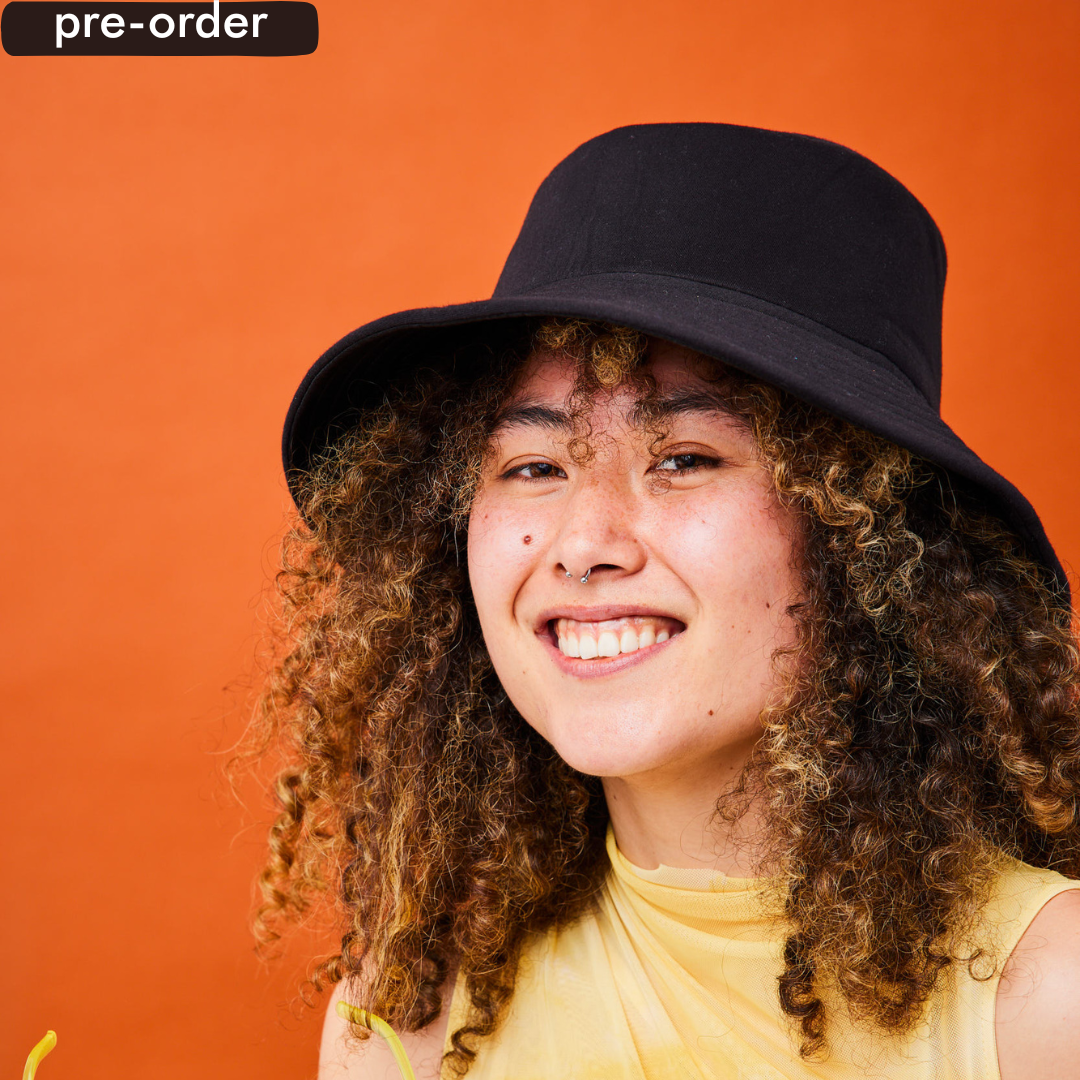 silk-lined bucket hat - wide brim