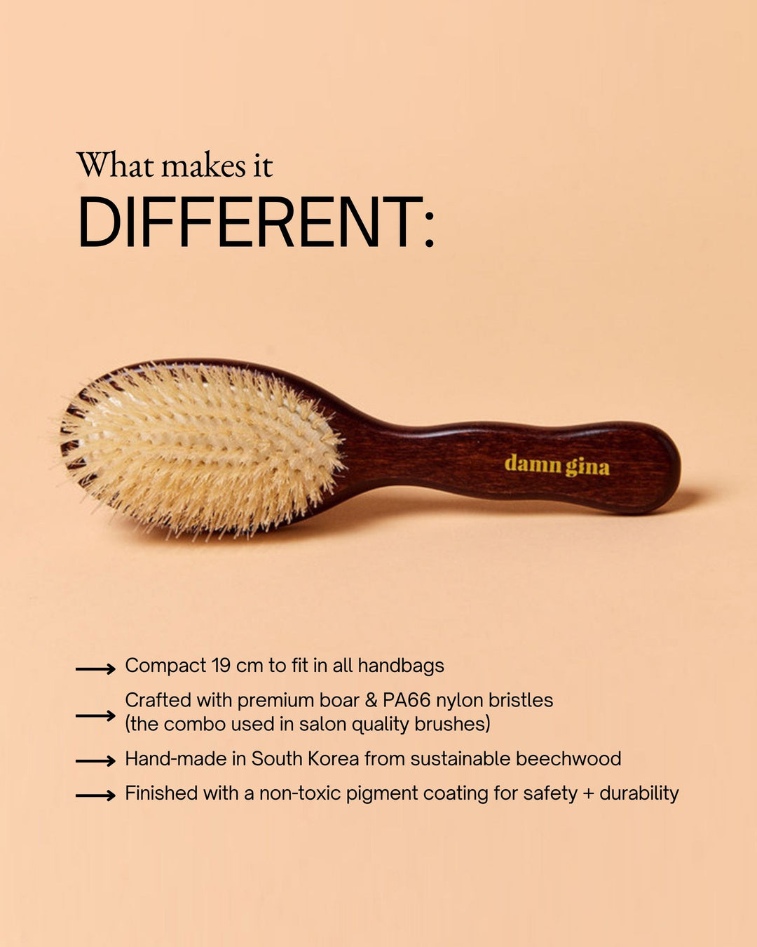 The Tease - Boar & Nylon Bristle Hair Brush