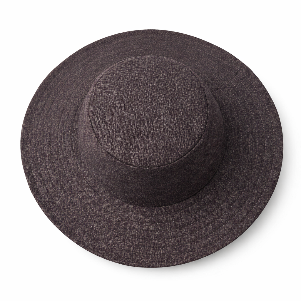 silk-lined bucket hat - wide brim