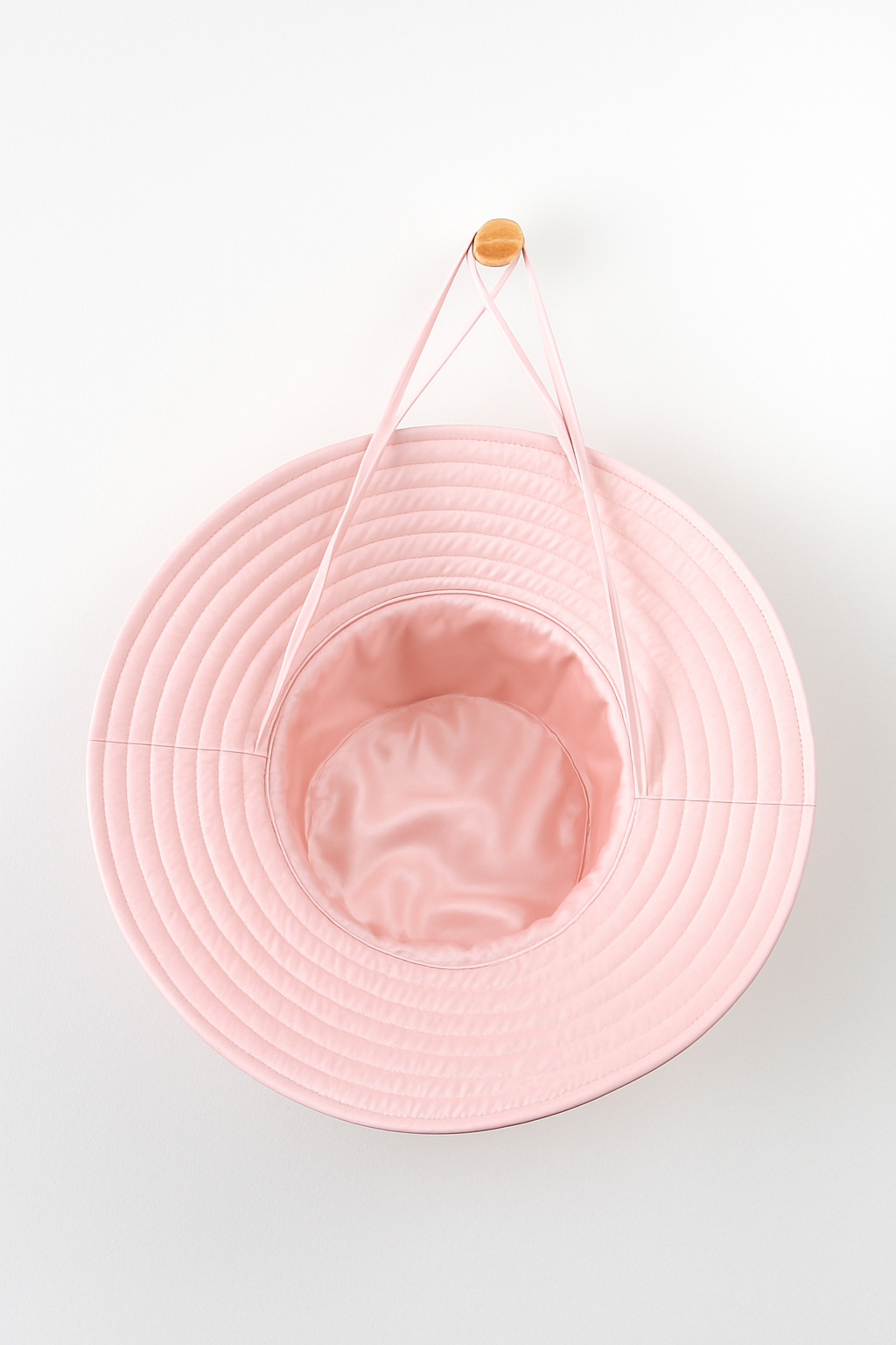 silk-lined bucket hat - wide brim