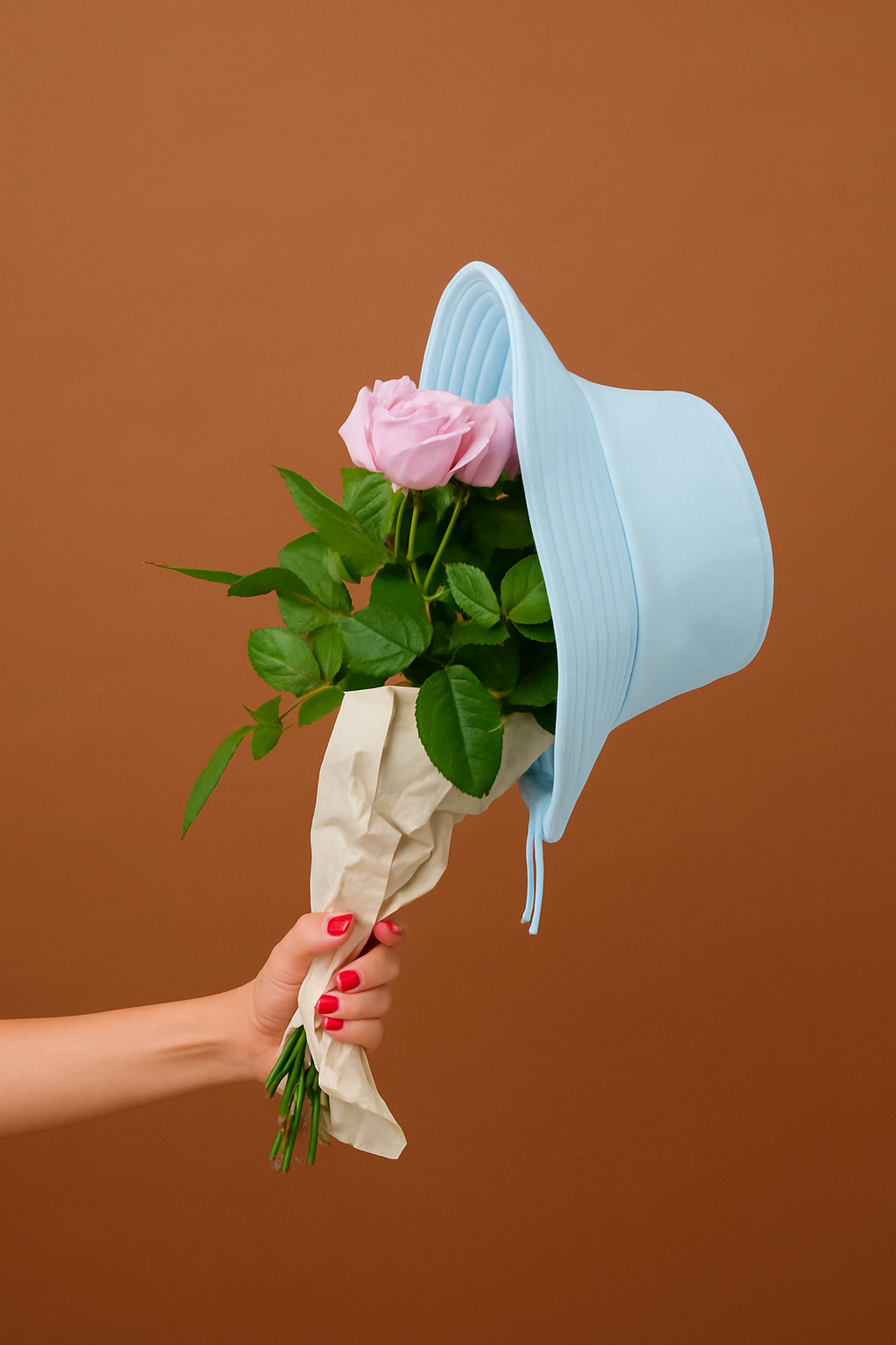 silk-lined bucket hat - wide brim