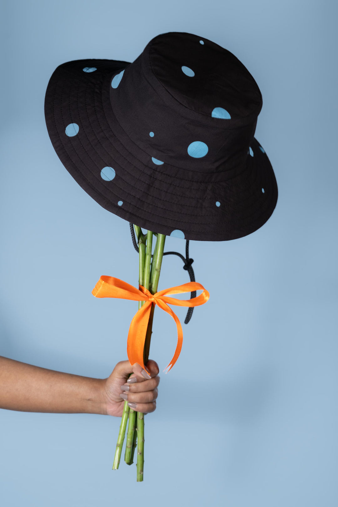 silk-lined bucket hat - wide brim