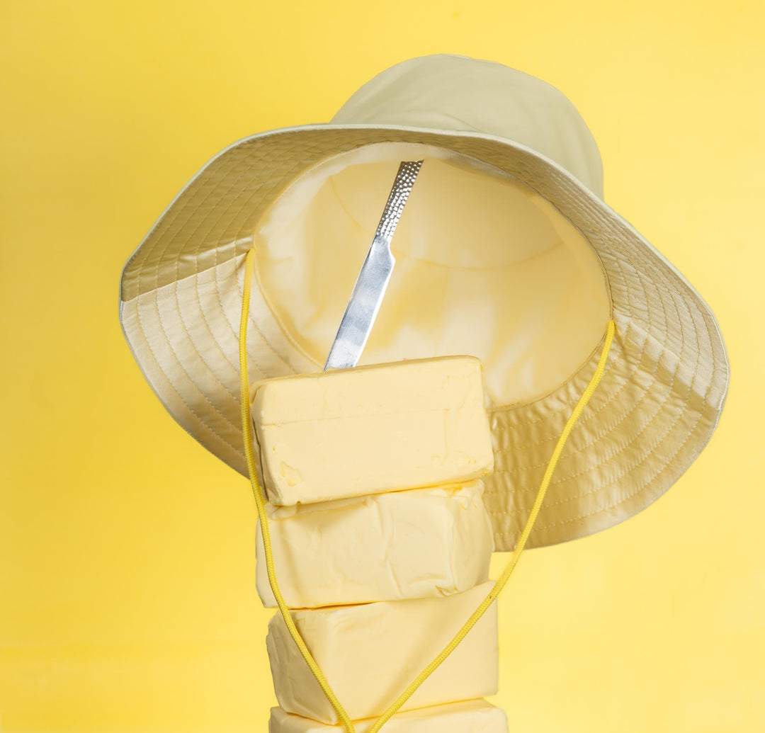 silk-lined bucket hat - wide brim