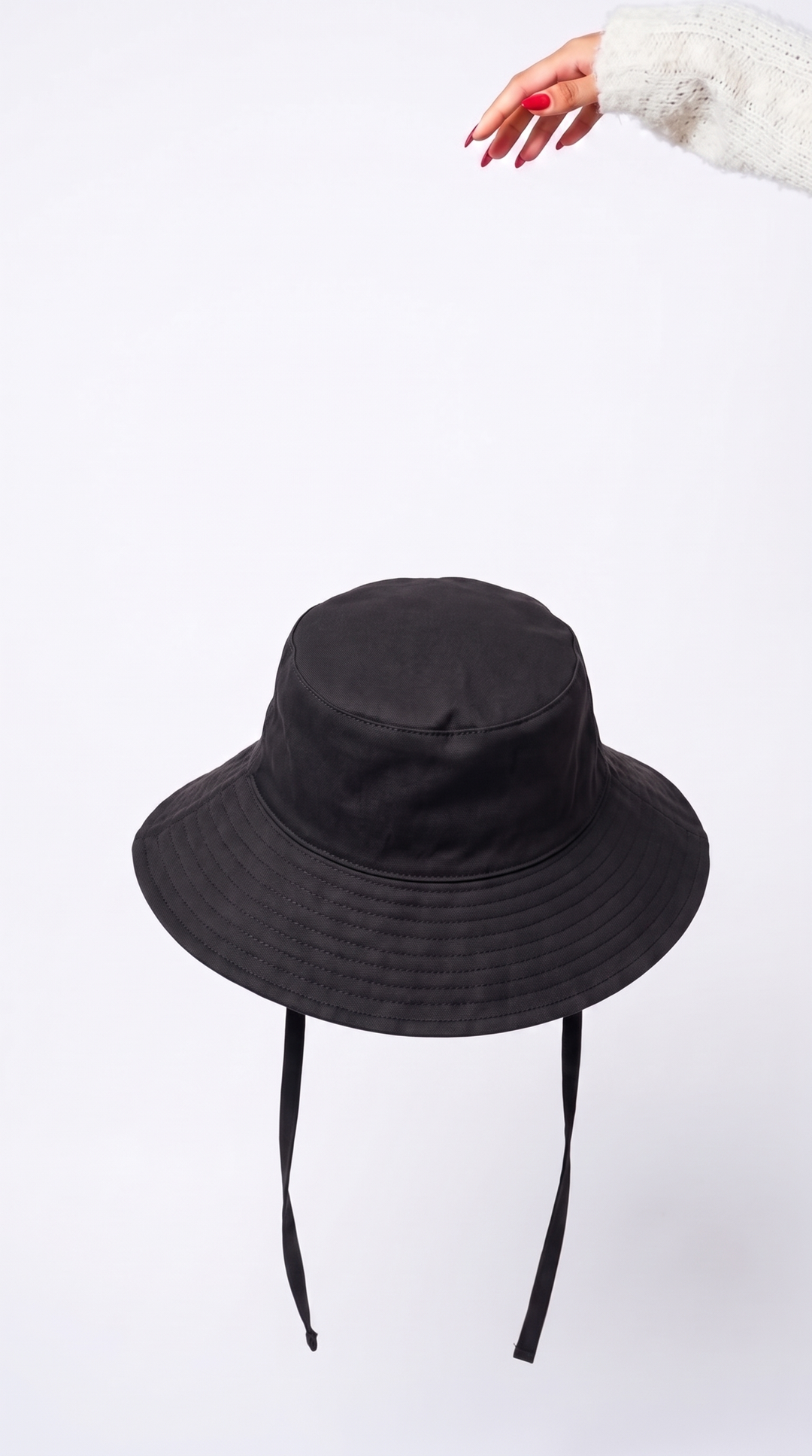 silk-lined bucket hat - wide brim