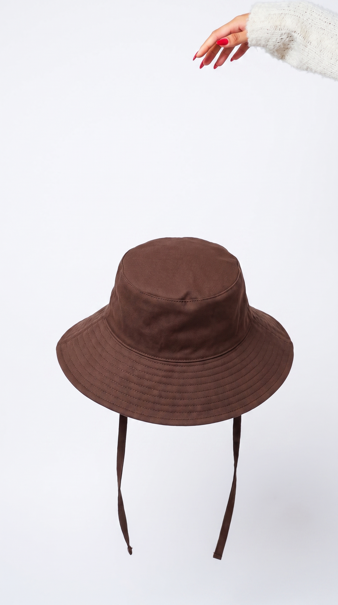 silk-lined bucket hat - wide brim